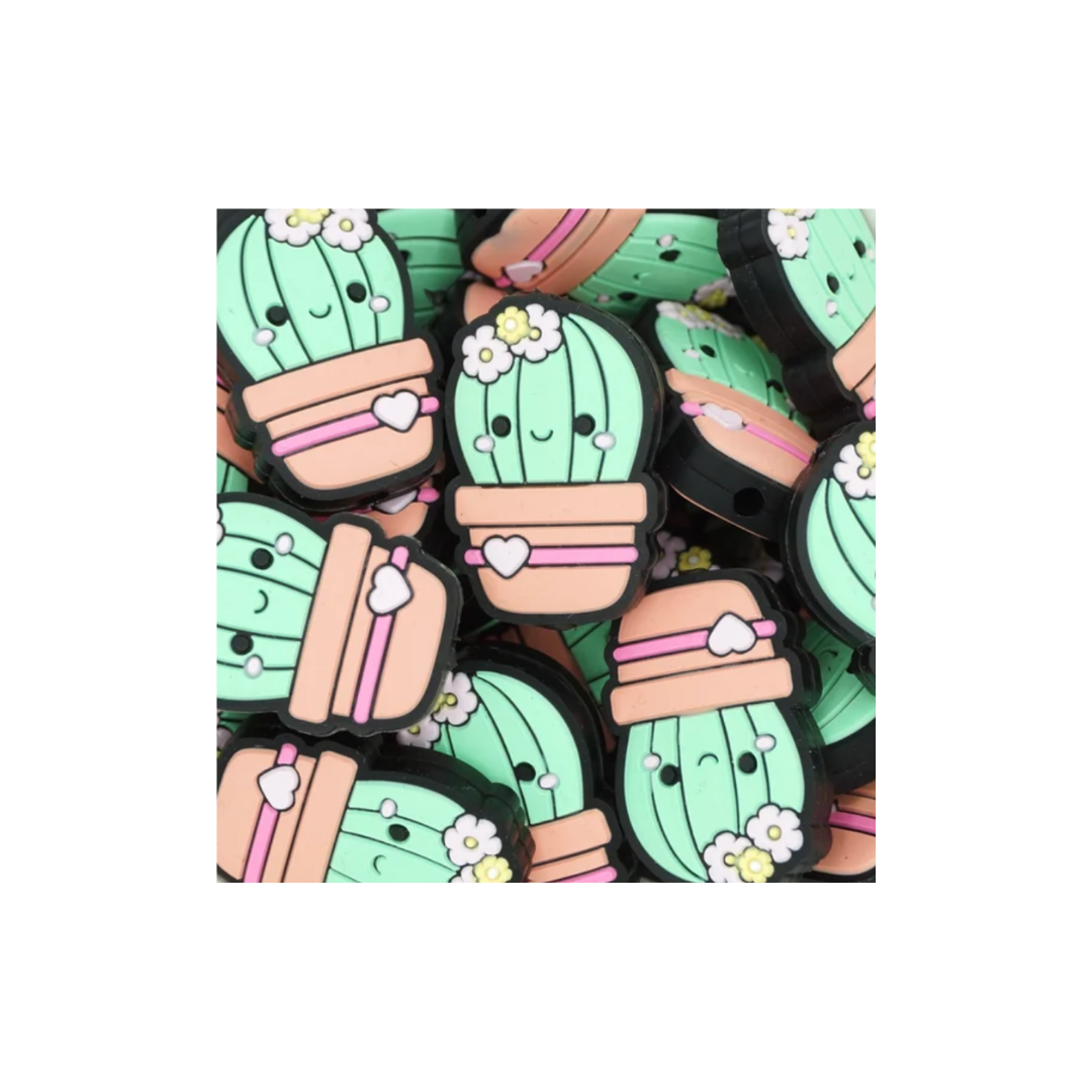 Cute Cactus Focal Bead