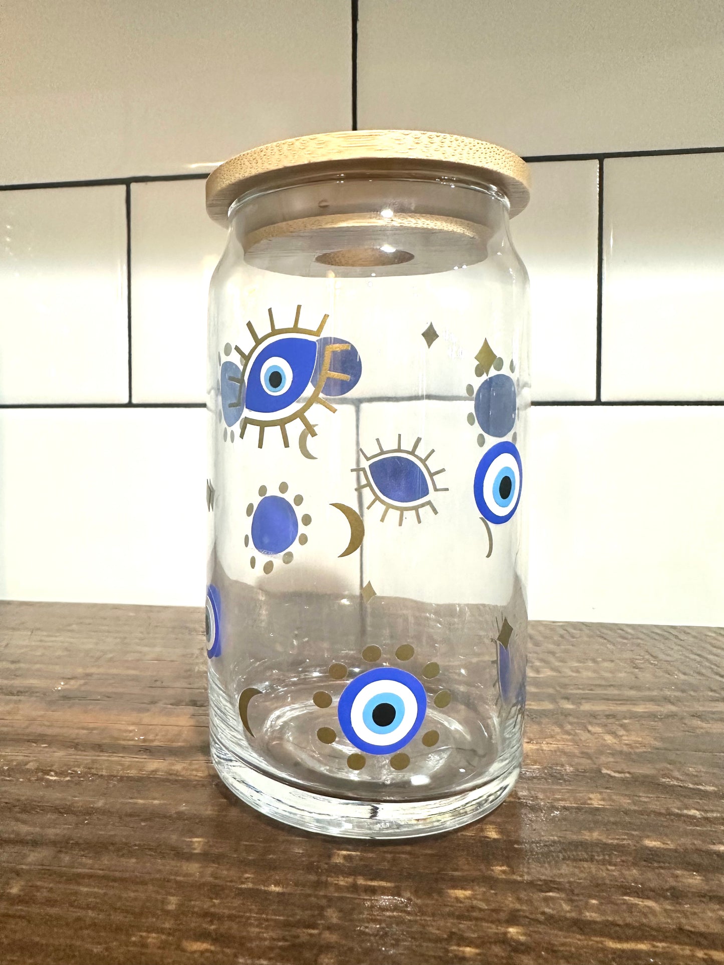 Evil Eye 16oz. Glass Cup