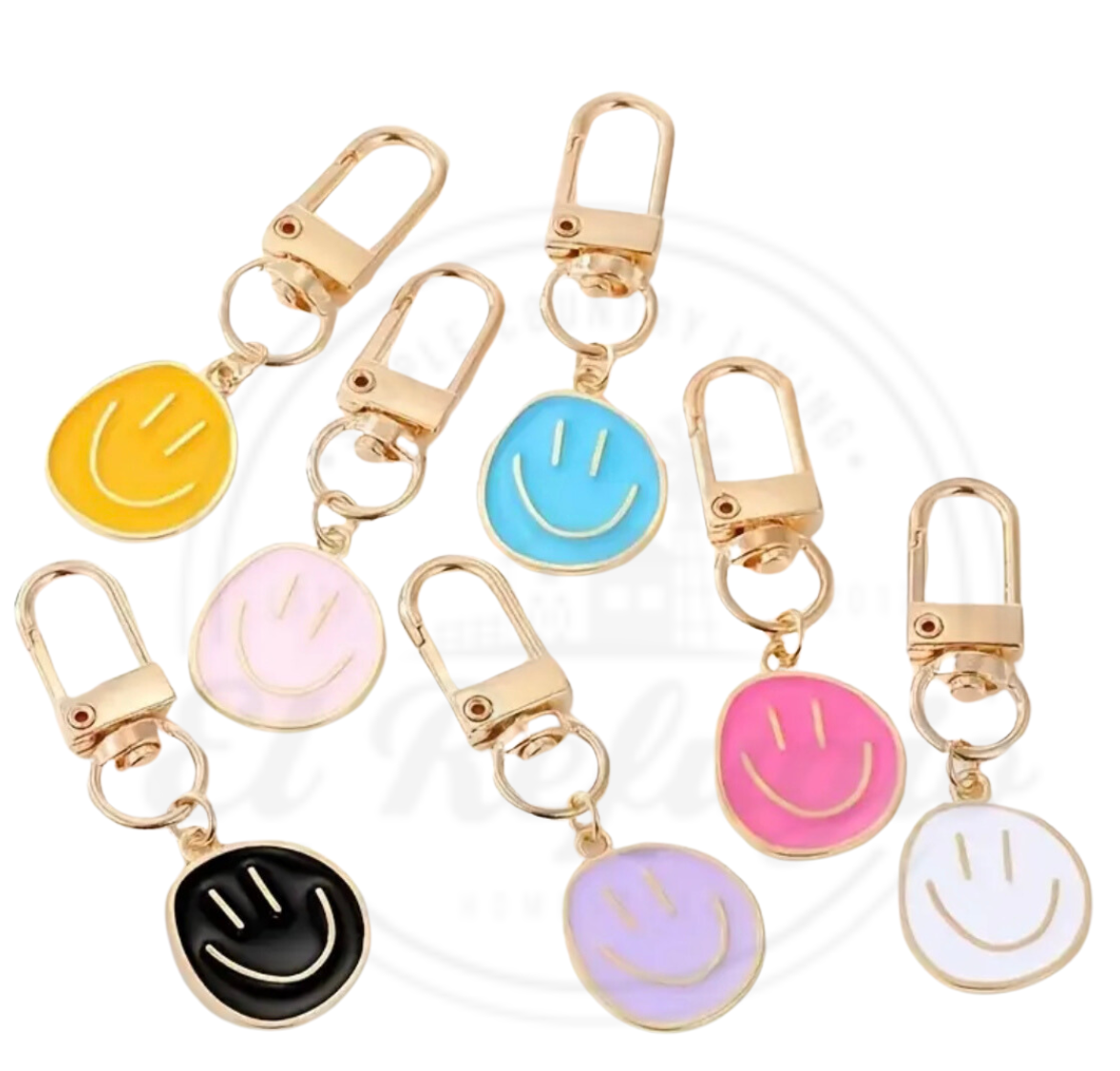 Happy Face Keychain