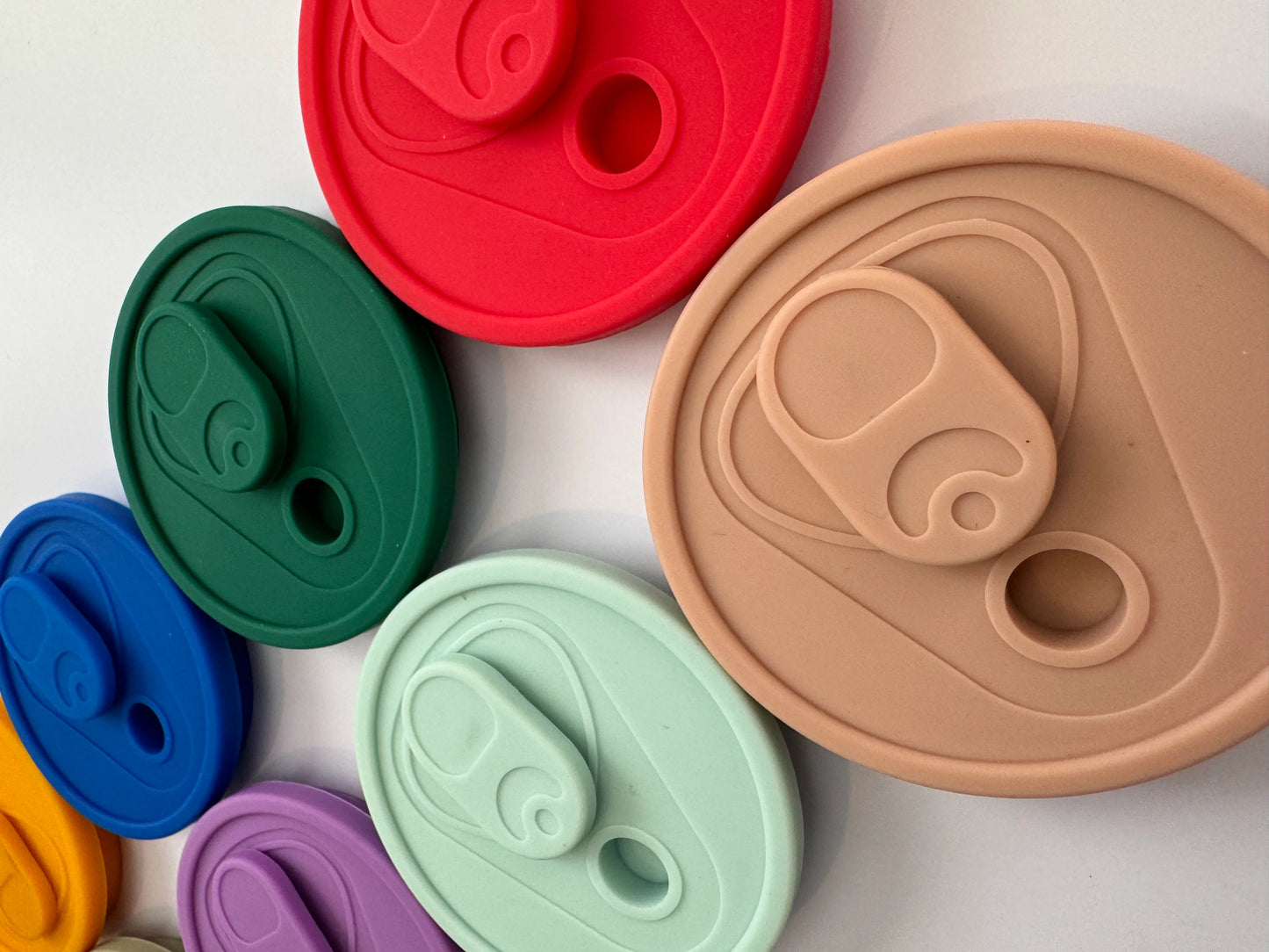 Reusable Silicone Lids for Round 16oz Glass Cans