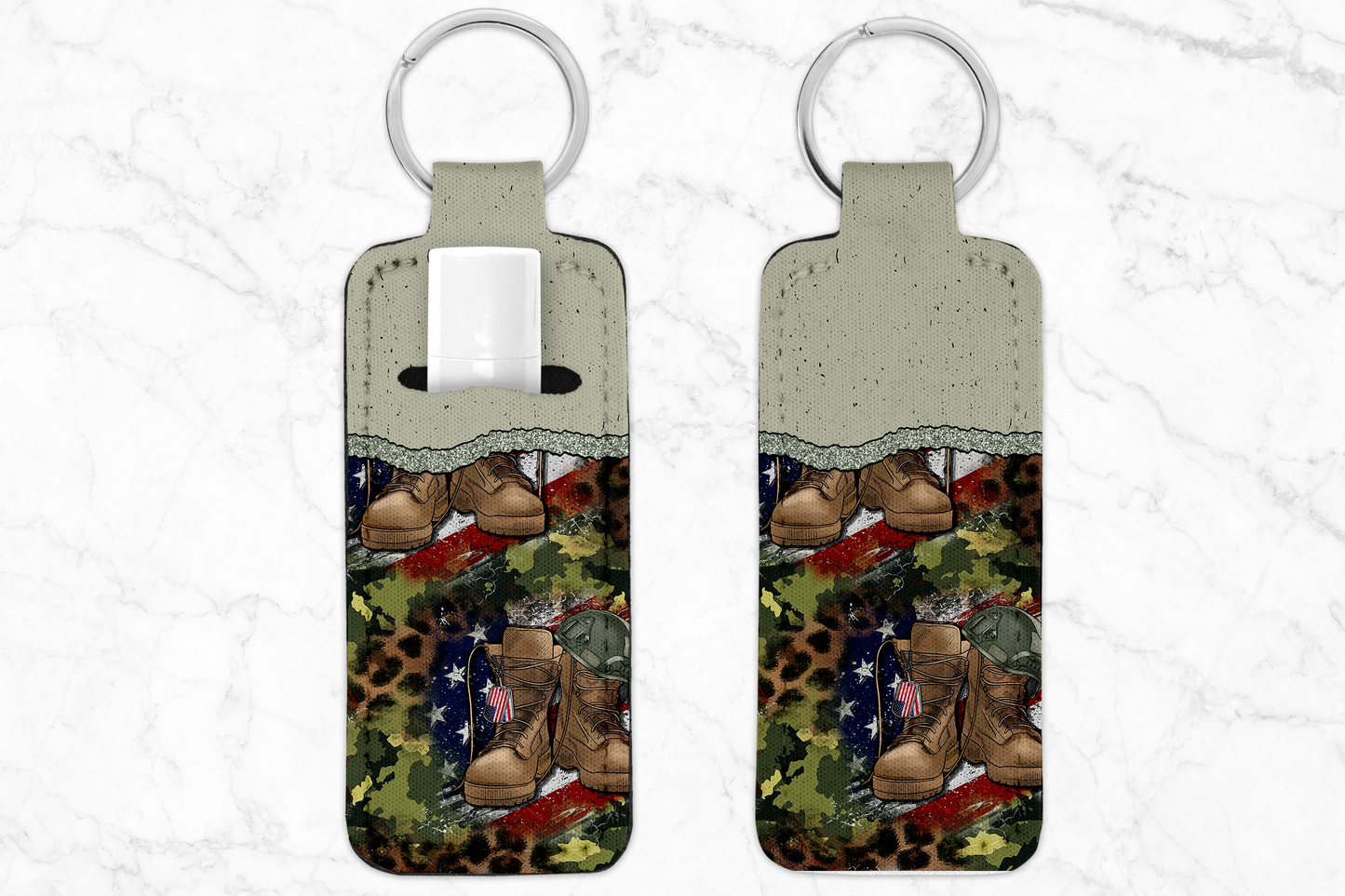 Chapstick Holder Keychain