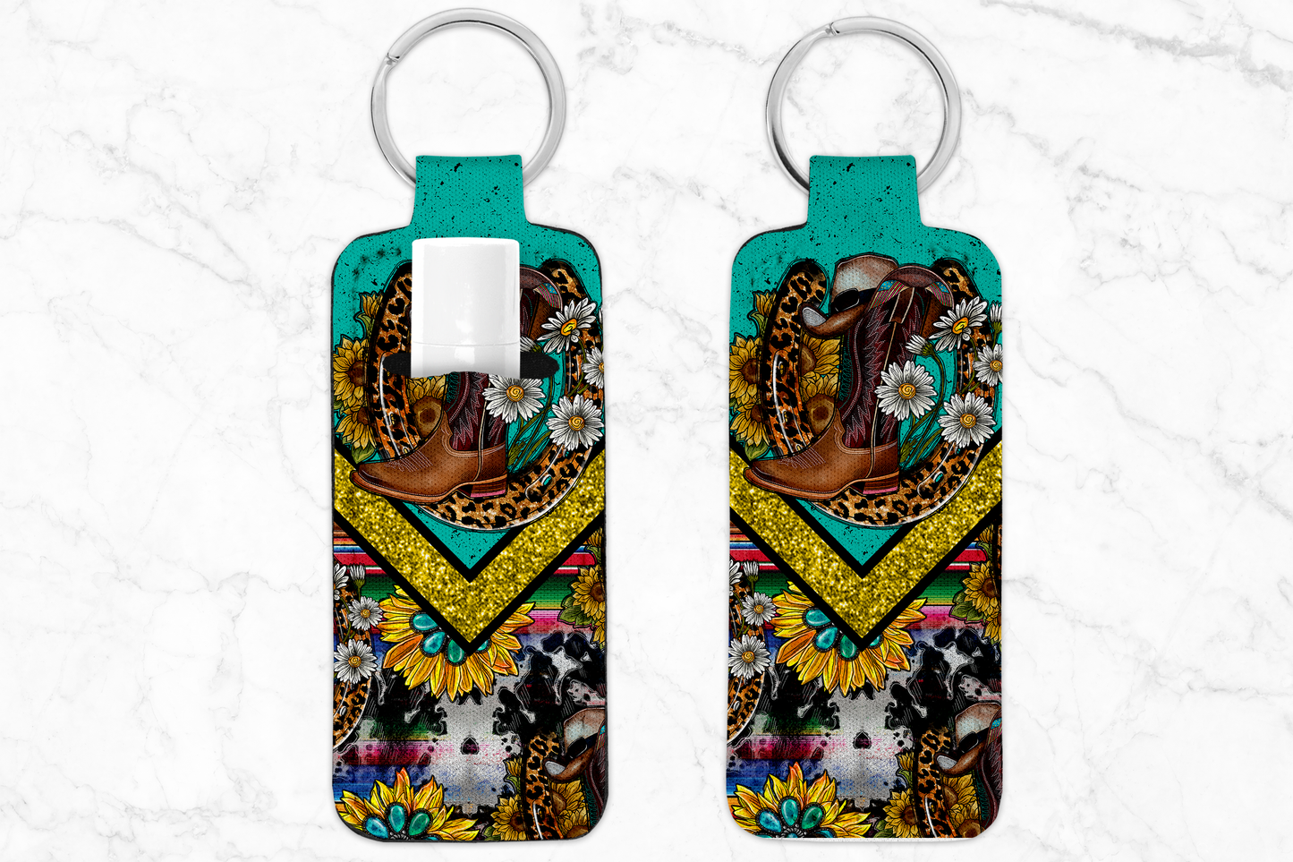 Chapstick Holder Keychain