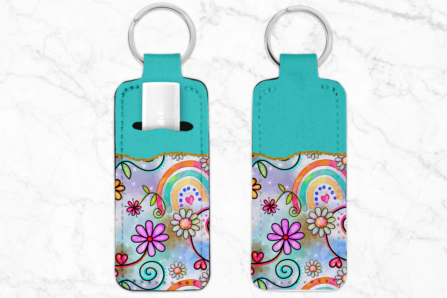 Chapstick Holder Keychain