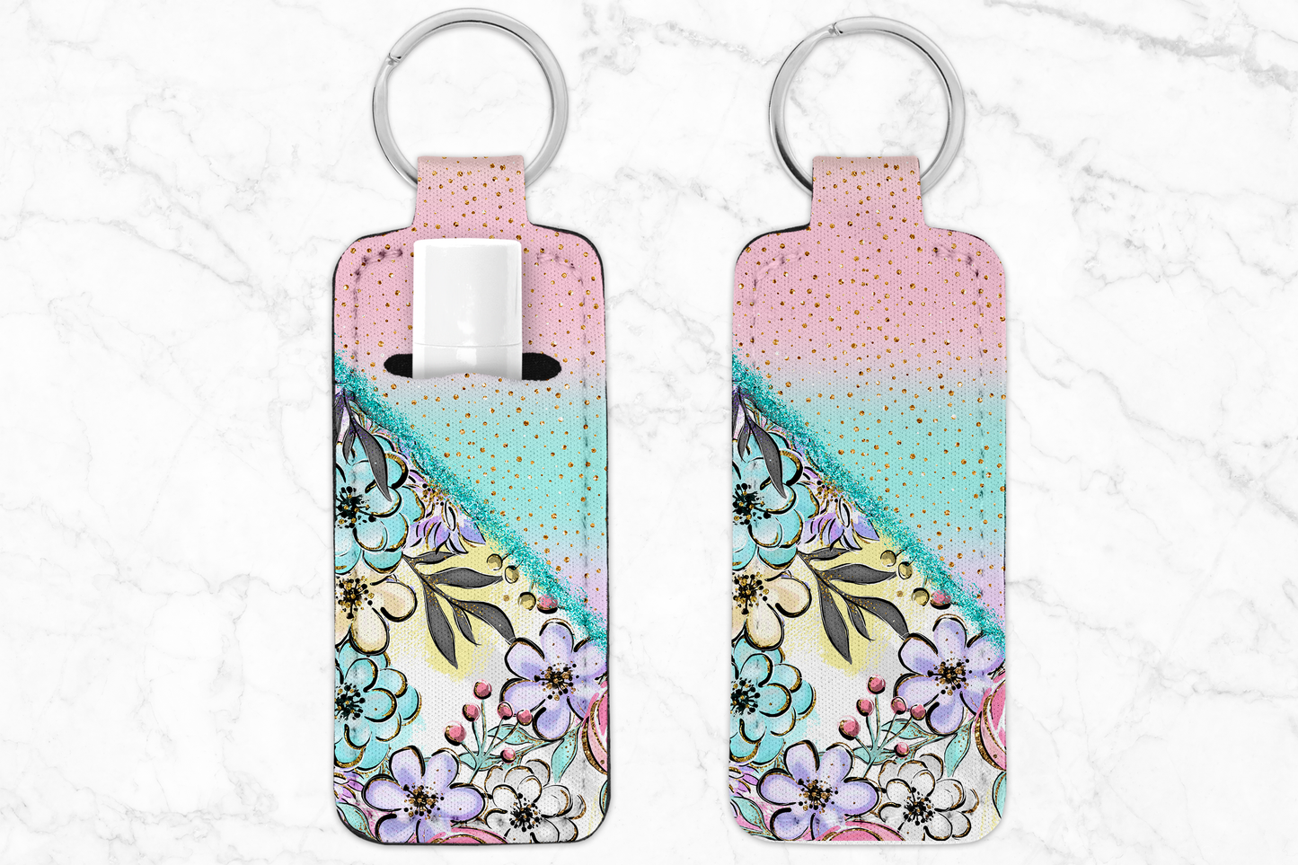 Chapstick Holder Keychain