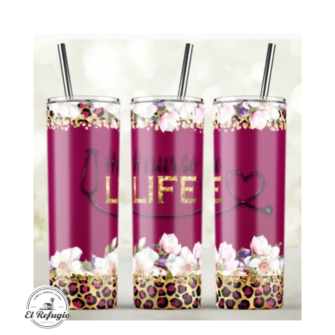Nurse Life Scrubs Tumbler