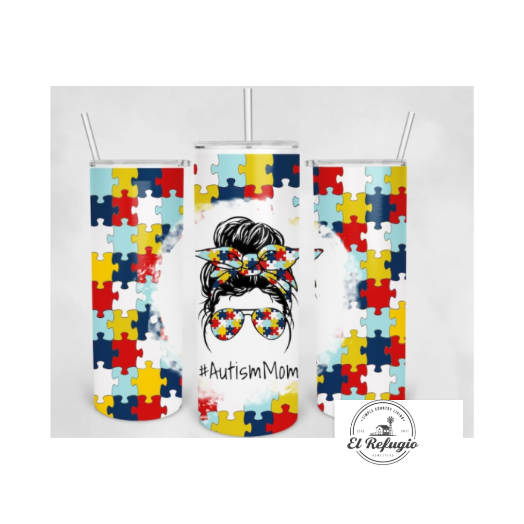 Autism Mom Tumbler