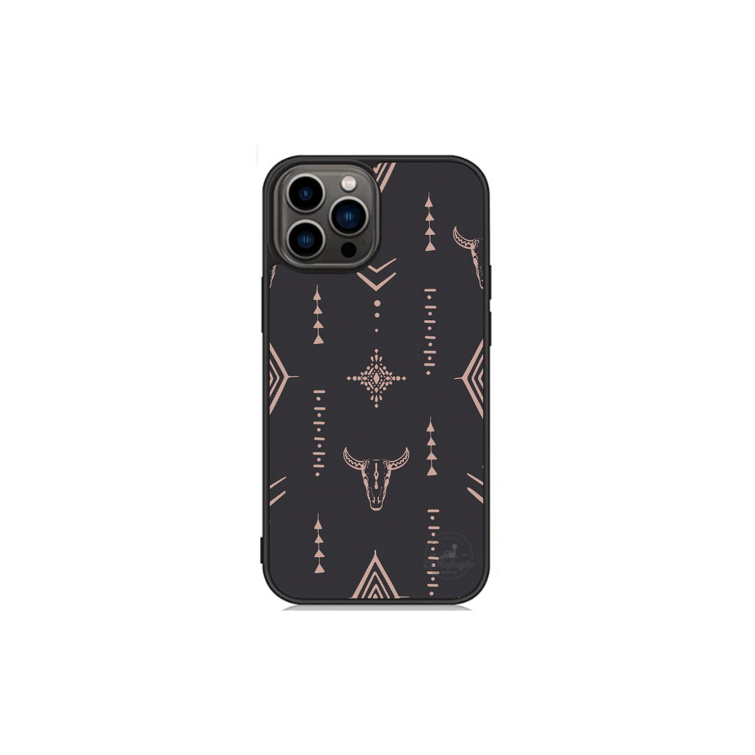 Midnight skull iphone case.
