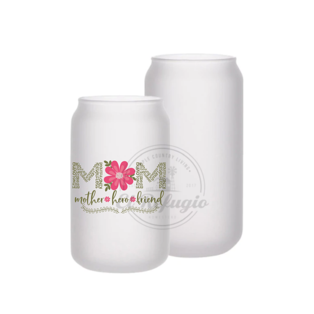 Mom- Mother, Hero, Friend Cup