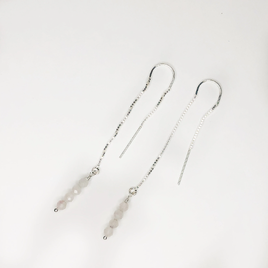 Gemstone Threader Earrings