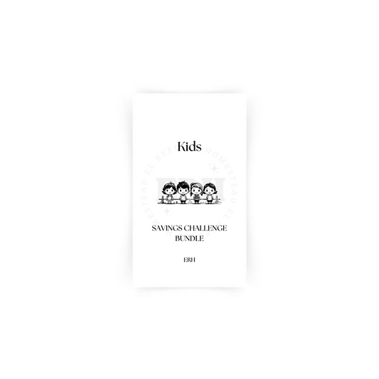 Kids Savings Challenge Trackers- A6 Personal