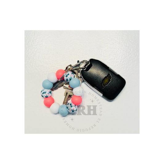 Blue Alien inspired Mini Keychain or Mini Wristlet
