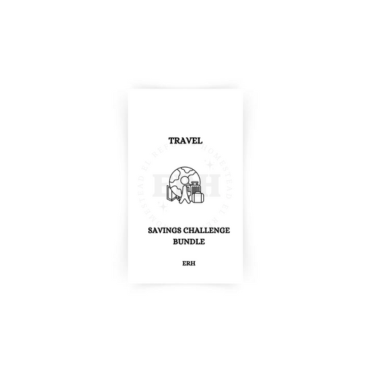 Travel Savings Challenge Trackers- A6 Personal