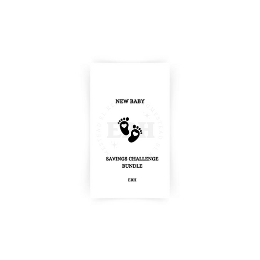 New Baby Savings Challenge Trackers- A6 Personal