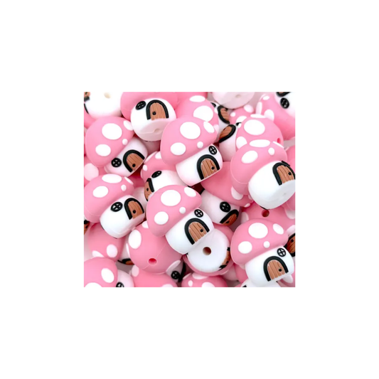 3D Mushroom House focal bead