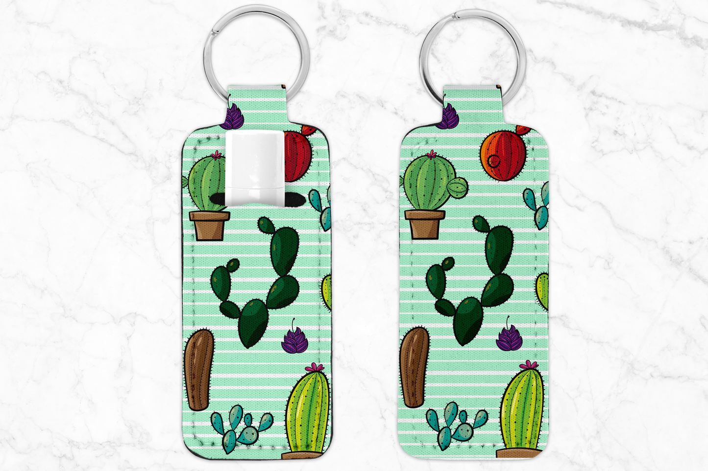 Chapstick Holder Keychain