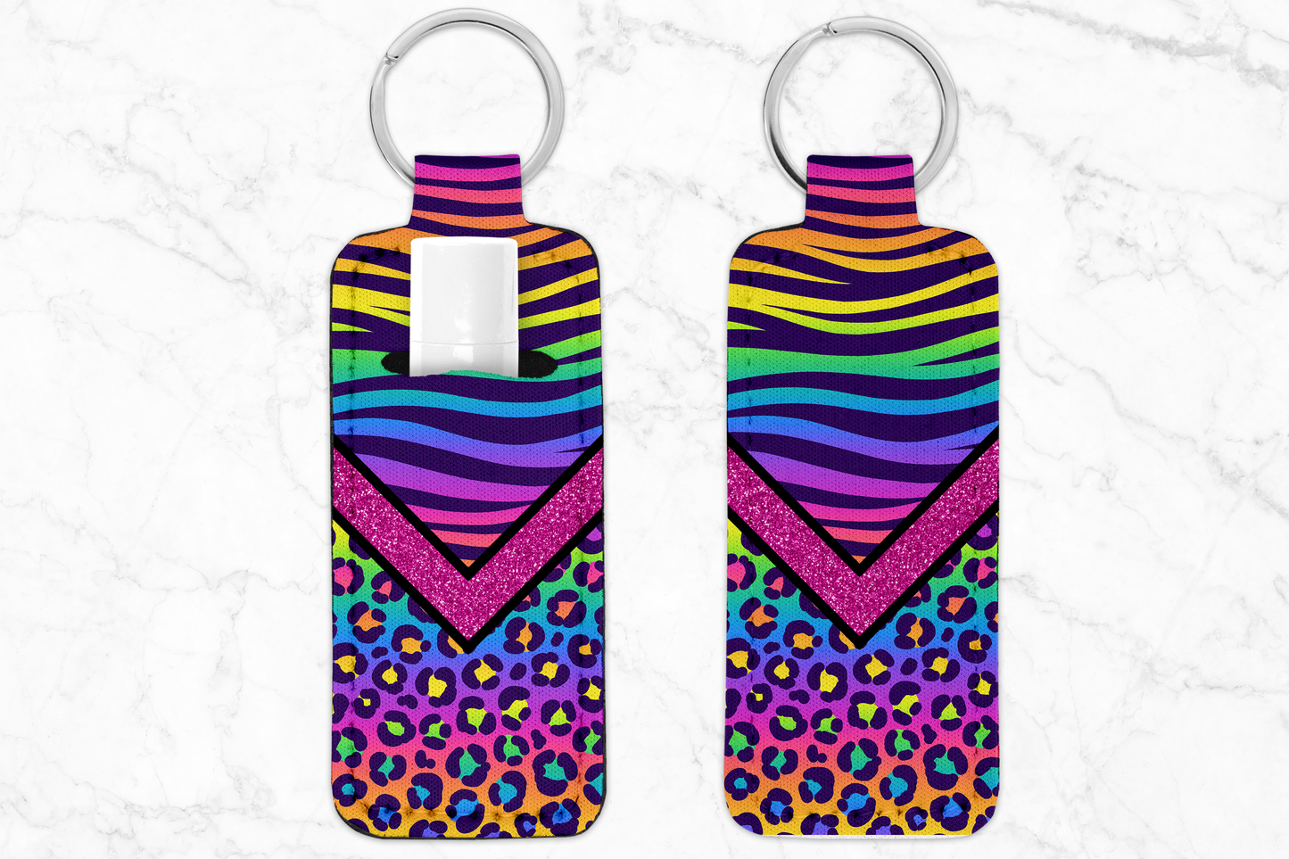 Chapstick Holder Keychain