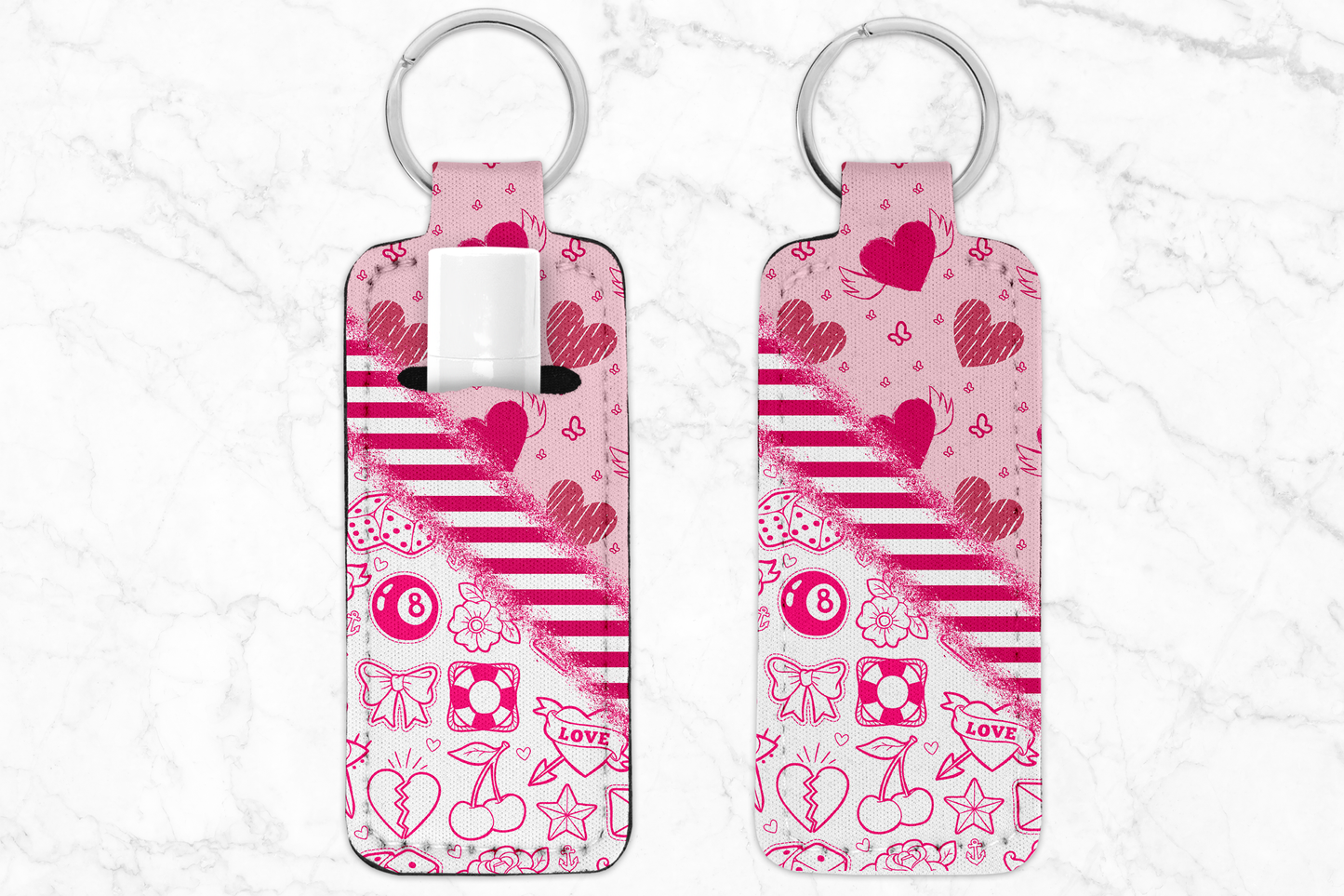 Chapstick Holder Keychain