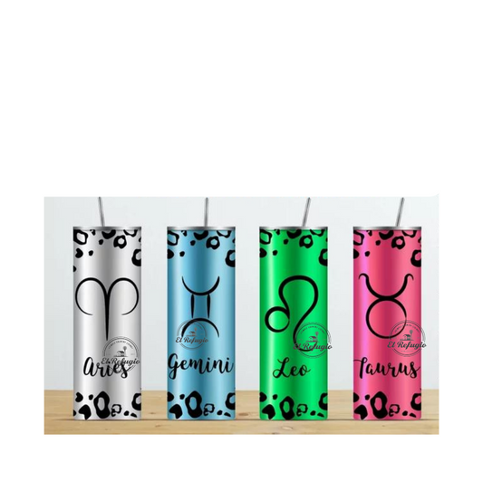 Zodiac Animal Print Tumbler