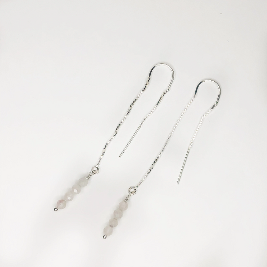Gemstone Threader Earrings