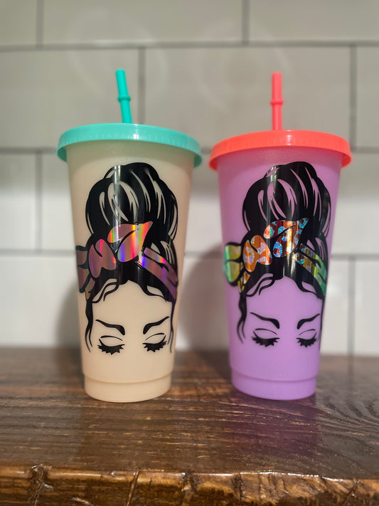 Mom Life Color Changing Cold Cup