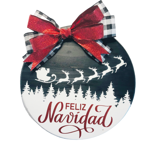 Merry Christmas (Feliz Navidad) Door Hanger